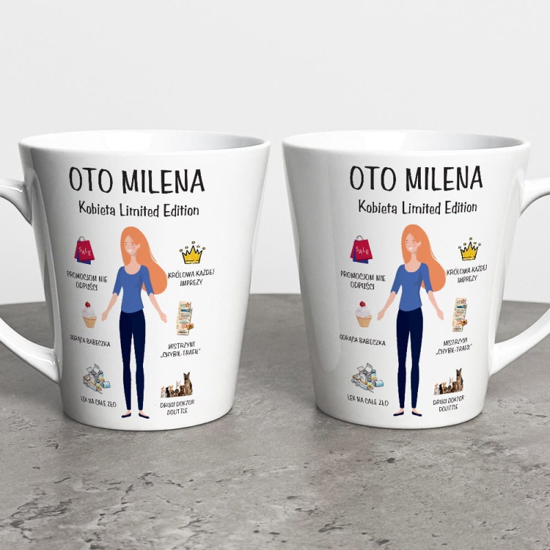 Kubek Latte Na Dzień Kobiet Z Imieniem