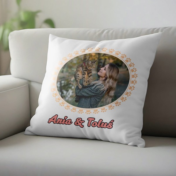 Poduszka Na Dzień Kobiet Z Imieniem i Zdjęciem