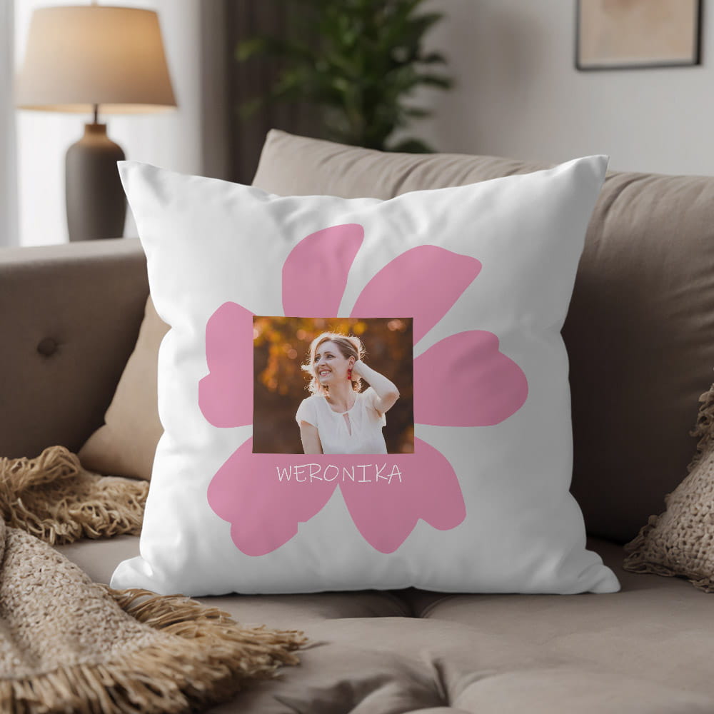 Poduszka Na Dzień Kobiet Ze Zdjęciem i Imieniem