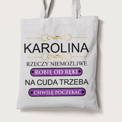 Torba Na Dzień Kobiet Ze Zdjęciem i Imieniem