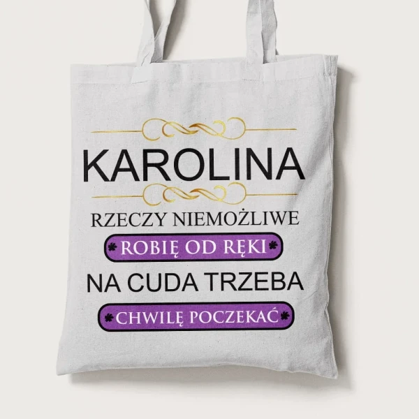 Torba Na Dzień Kobiet Ze Zdjęciem i Imieniem