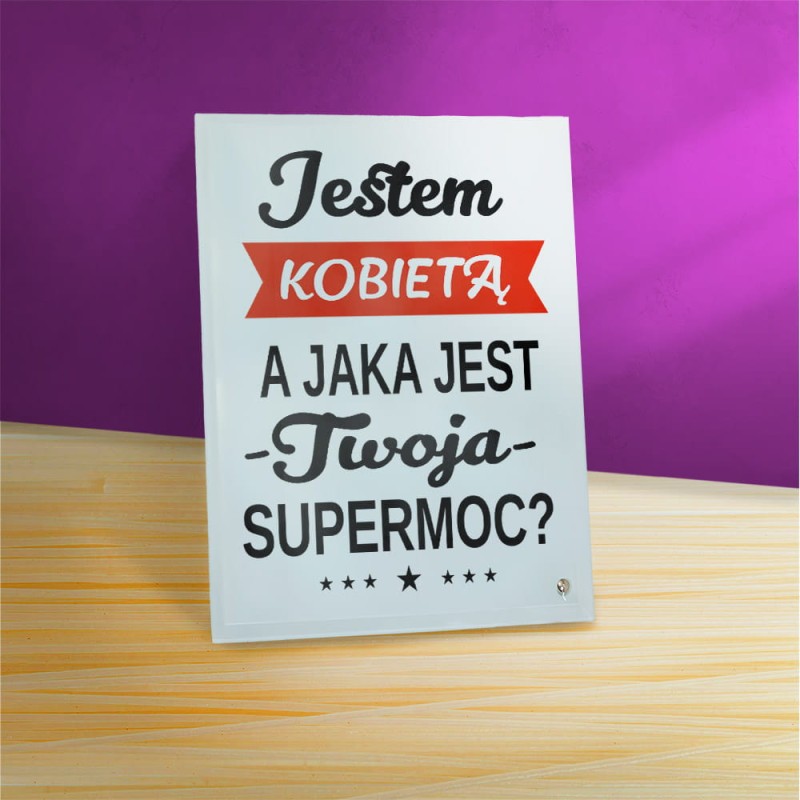 Ramka Szklana Prezent Na Dzień Kobiet