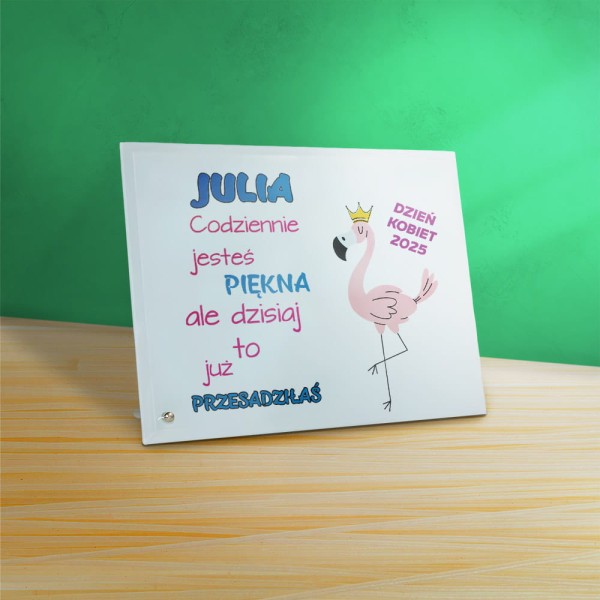 Ramka Na Dzień Kobiet Z Imieniem Na Szkle