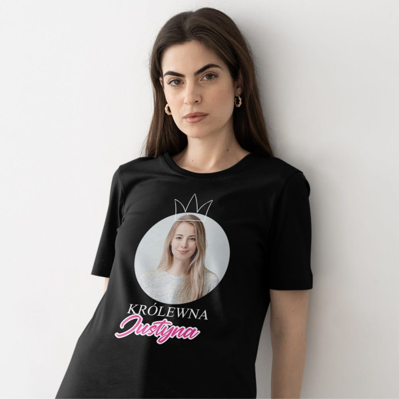 Koszulka Na Dzień Kobiet Z Imieniem i Zdjęciem