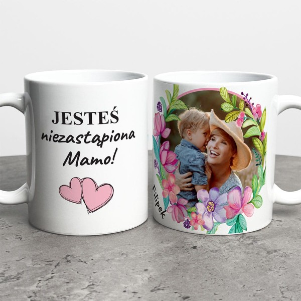 Kubek Na Dzień Mamy Ze Zdjęciem i Imieniem