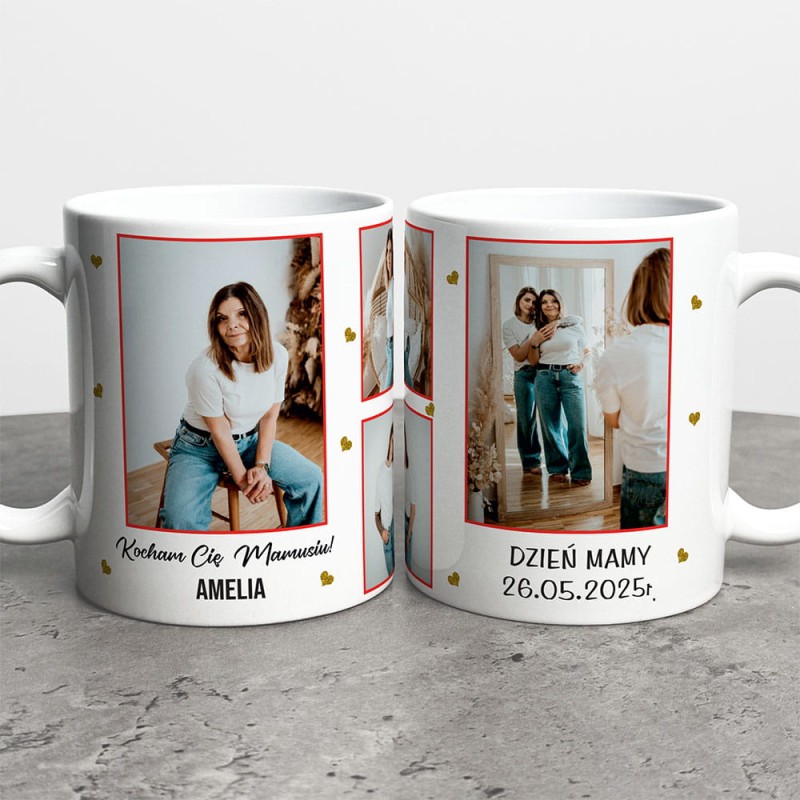 Kubek Na Dzień Mamy Ze Zdjęciem i Imieniem
