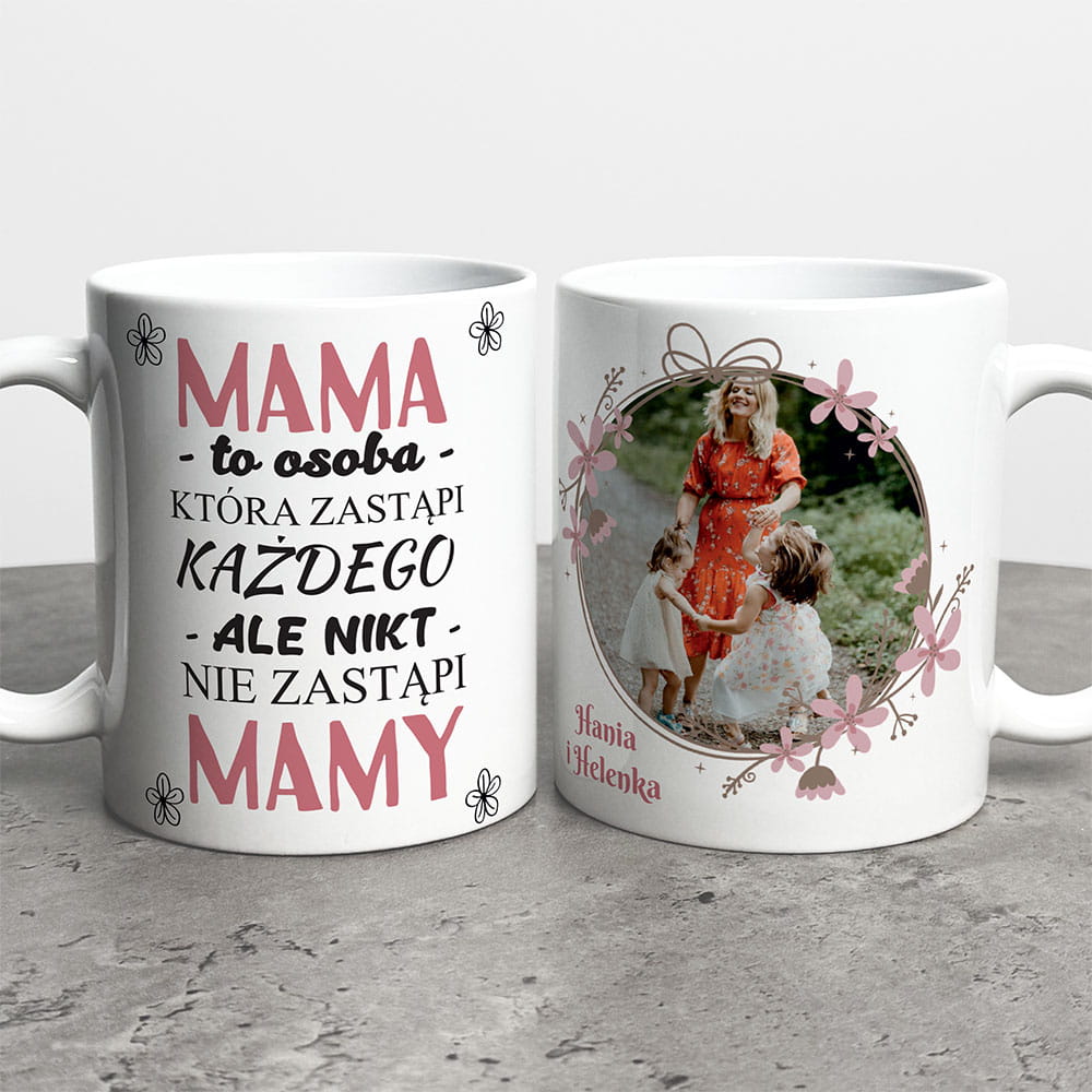 Kubek Na Dzień Mamy Ze Zdjęciem i Imieniem