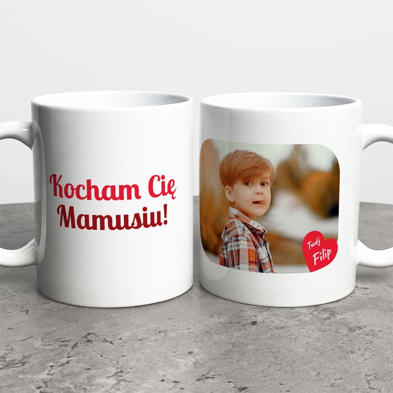 Kubek Na Dzień Mamy Ze Zdjęciem i Imieniem