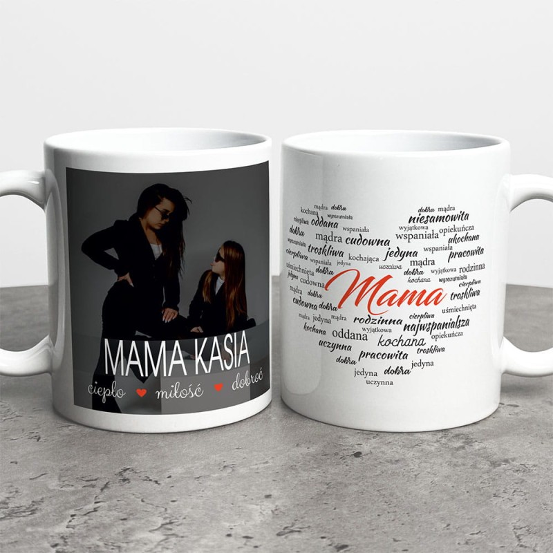 Kubek Na Dzień Mamy Ze Zdjęciem i Imieniem