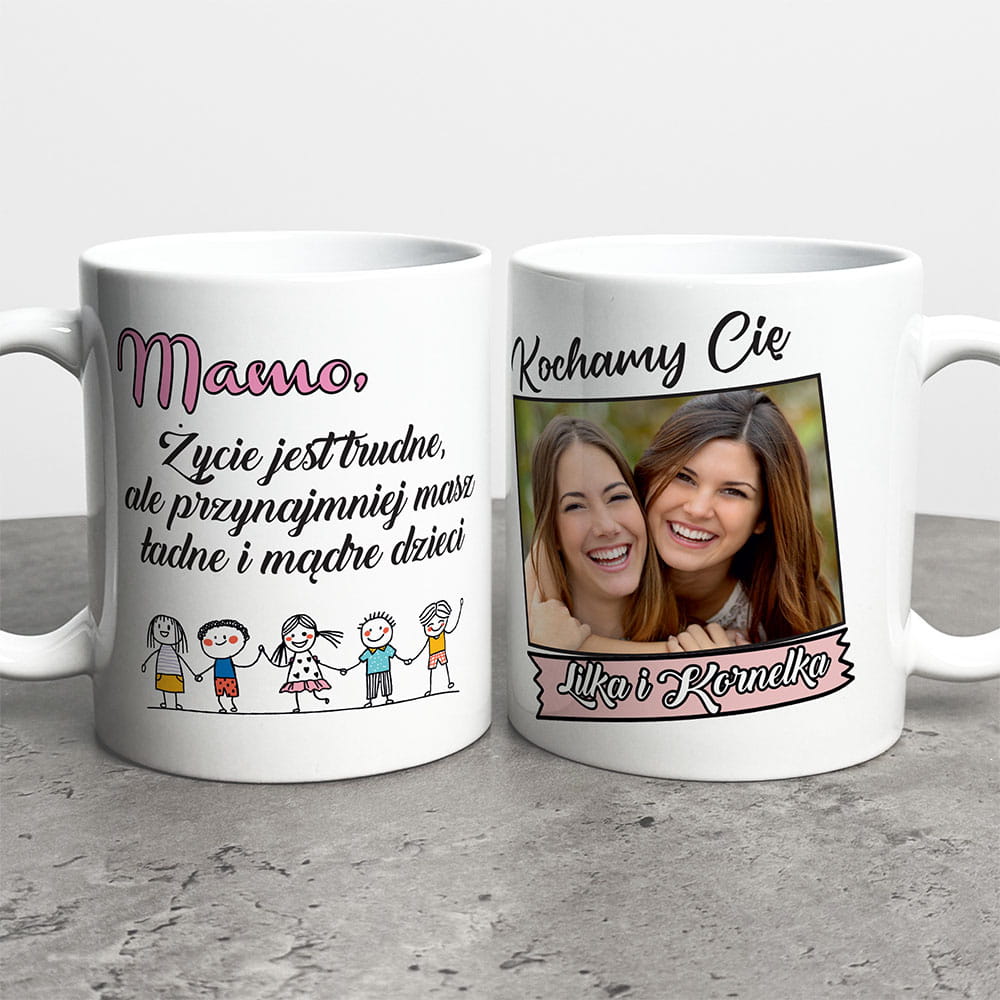 Kubek Na Dzień Mamy Ze Zdjęciem i Imieniem