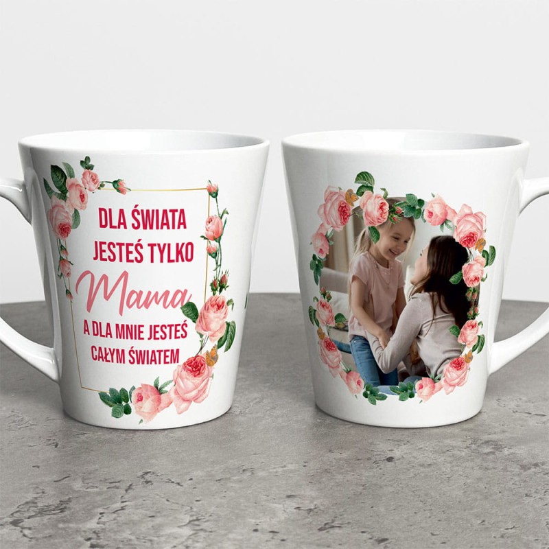 Kubek Latte Na Dzień Mamy Ze Zdjęciem