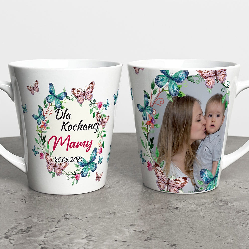 Kubek Latte Na Dzień Mamy Ze Zdjęciem