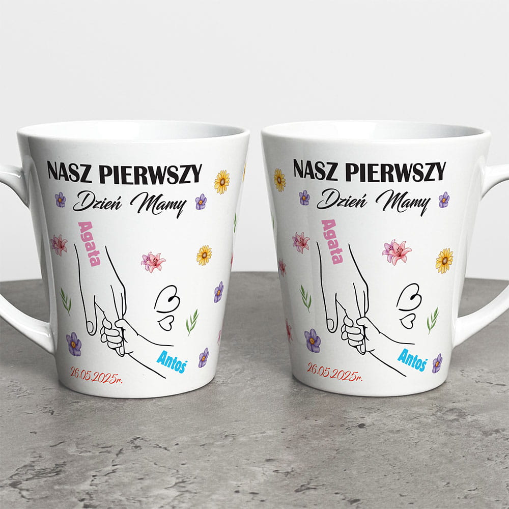 Kubek Latte Na Pierwszy Dzień Mamy Z Imieniem