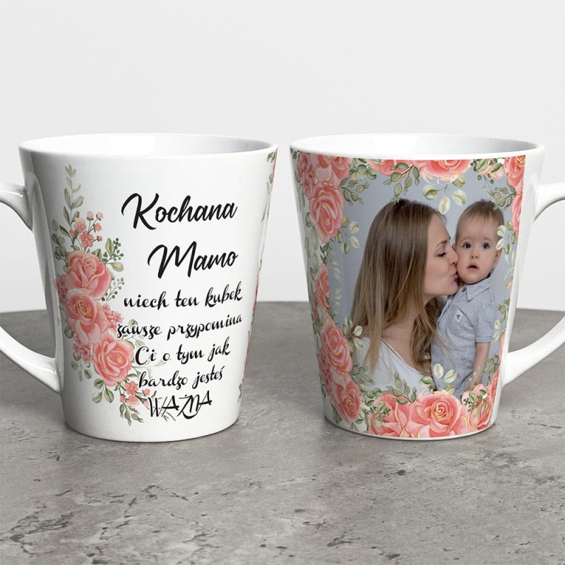 Kubek Latte Na Dzień Mamy Ze Zdjęciem