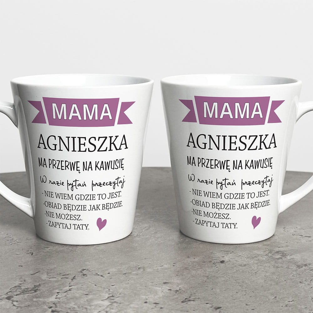 Kubek Latte Na Dzień Mamy Z Imieniem