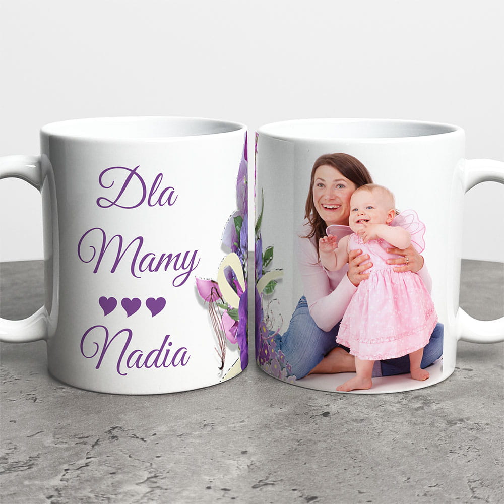Kubek Prezent Dla Mamy Ze Zdjęciem i imieniem