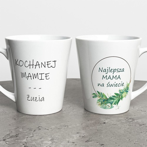 Kubek Latte z Imieniem Najlepsza Mama Na Świecie