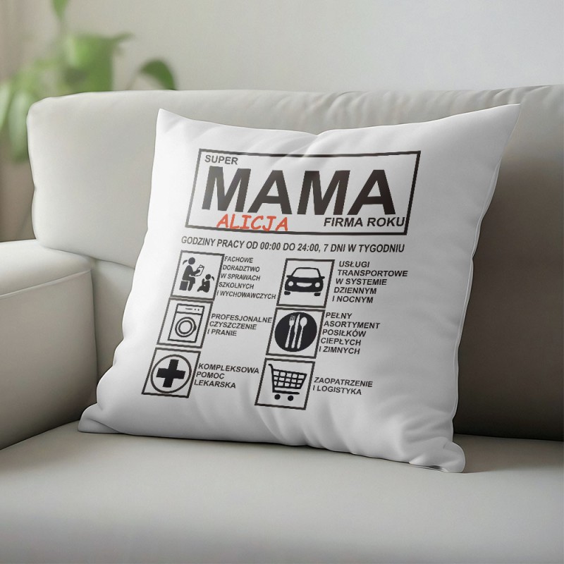 Poduszka Na Dzień Mamy Z Imieniem