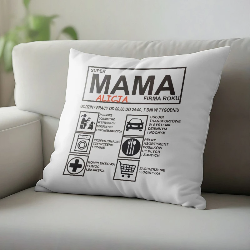 Poduszka Na Dzień Mamy Z Imieniem