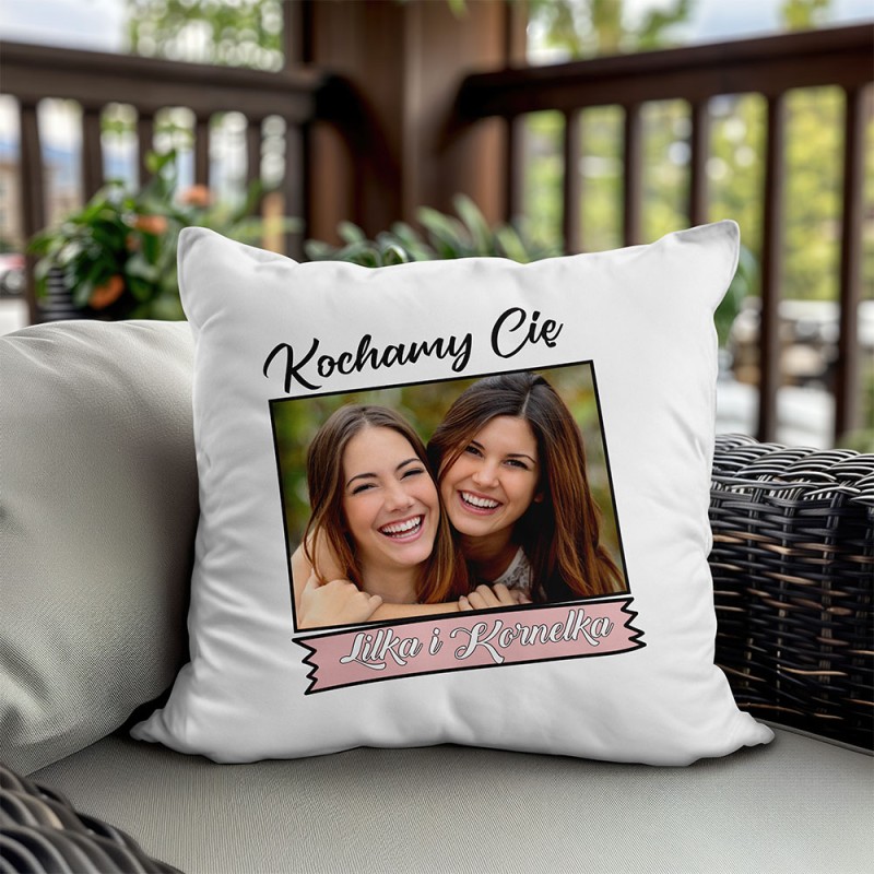 Poduszka Na Dzień Mamy Ze Zdjęciem i Imieniem