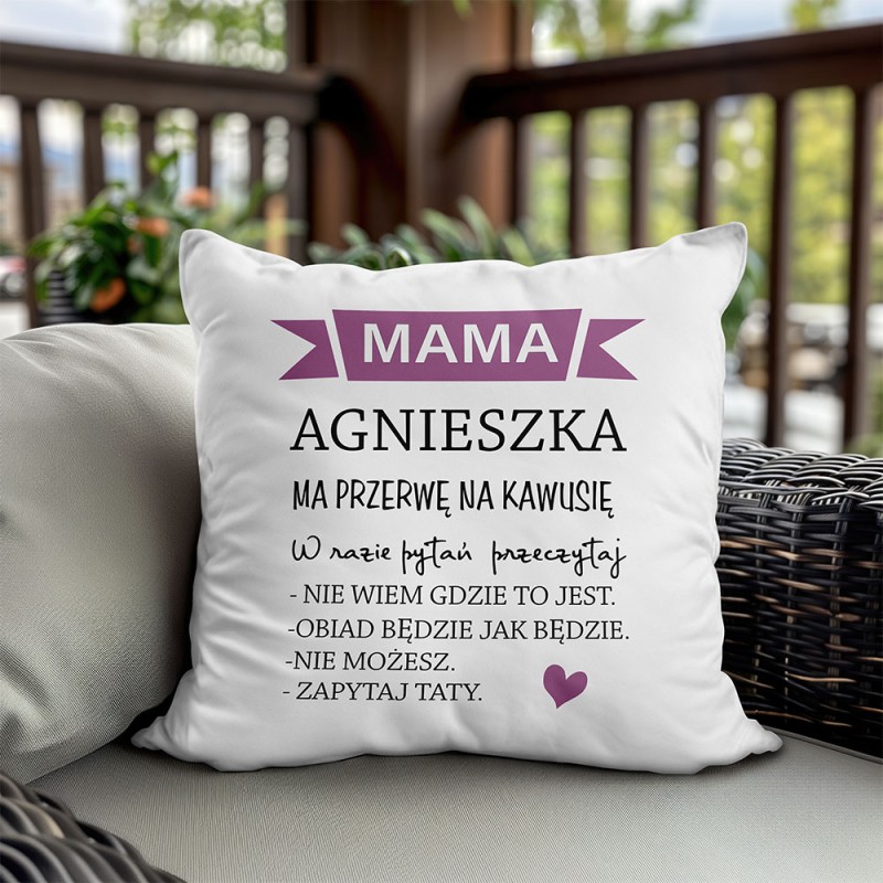 Poduszka Na Dzień Mamy Z Imieniem