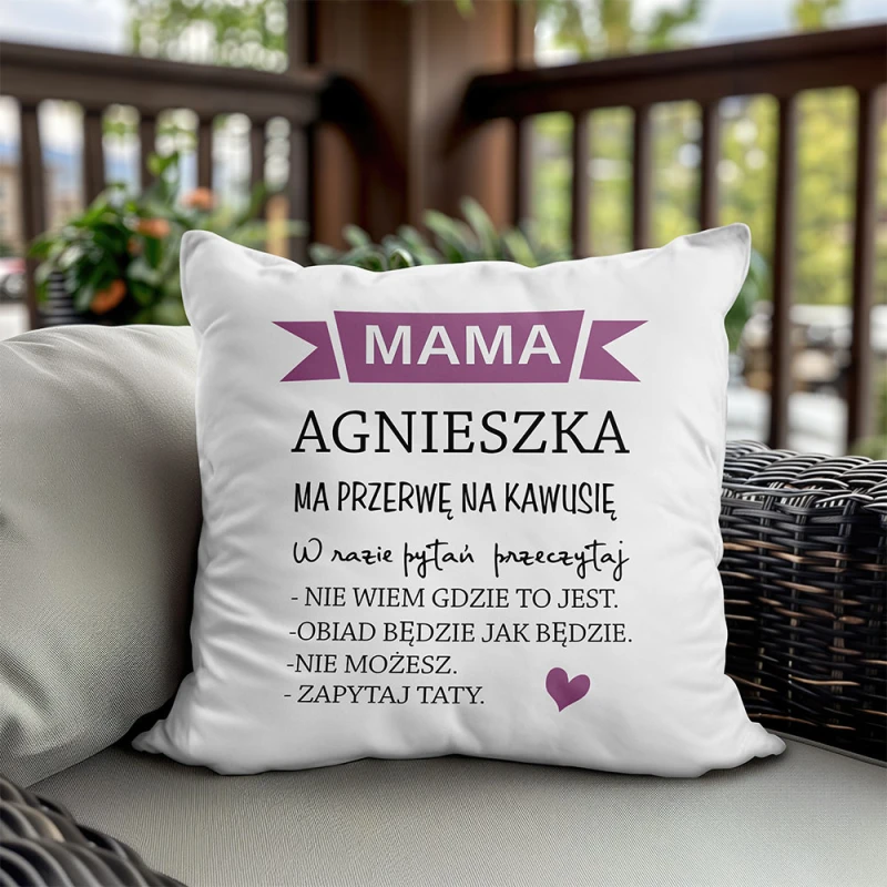 Poduszka Na Dzień Mamy Z Imieniem