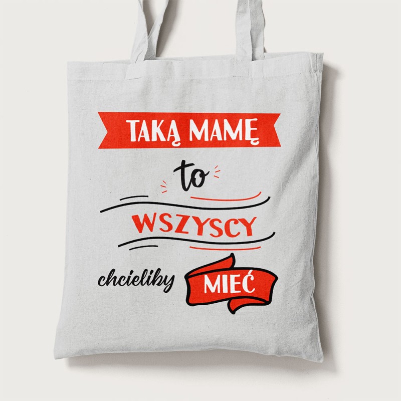 Torba Na Dzień Mamy Ze Zdjęciem i Imieniem