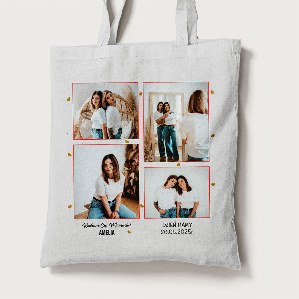Torba Na Dzień Mamy Ze Zdjęciem i Imieniem