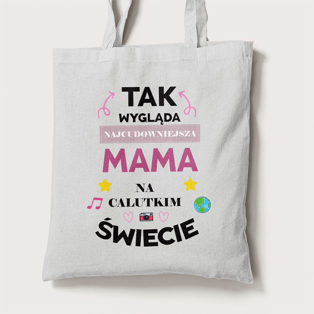Torba Na Dzień Mamy Ze Zdjęciem i Imieniem