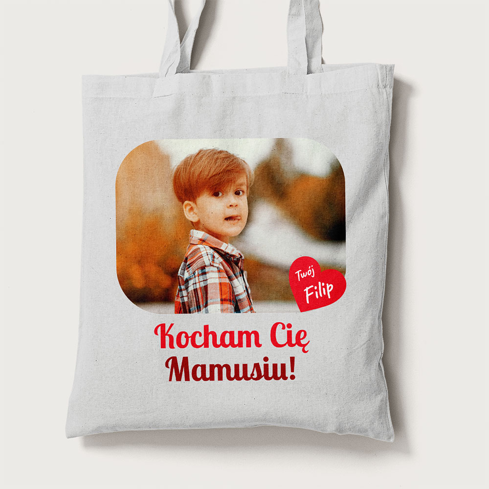 Torba Na Dzień Mamy Ze Zdjęciem i Imieniem