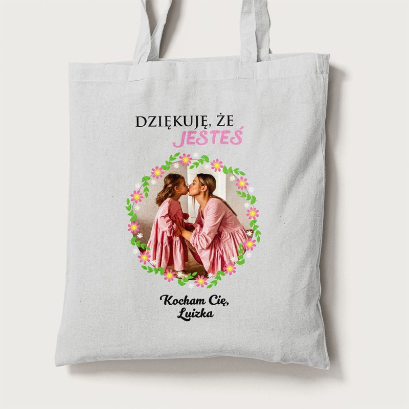 Torba Na Dzień Mamy Ze Zdjęciem i Imieniem