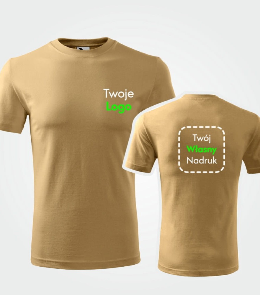 Koszulka Męska T-shirt Classic New Z Własnym Nadrukiem