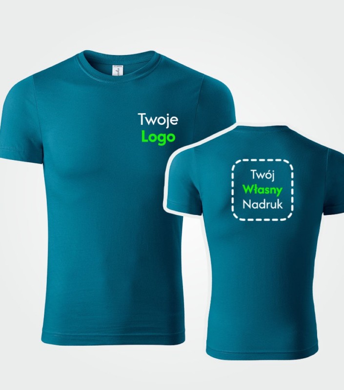 Koszulka tshirt unisex z nadrukiem firmowym