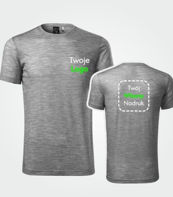 Koszulka Męska T-shirt z Własnym Nadrukiem 180g – Merino Rise