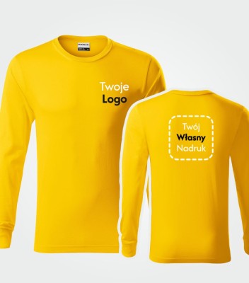 Koszulka Unisex Długi Rękaw z Własnym Nadrukiem 160g - Resist LS