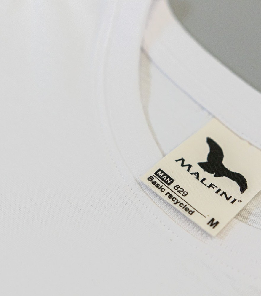 Koszulka Męska Basic Recycled Z Własnym Nadrukiem