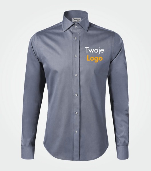 Koszula Męska Długi Rękaw Journey Z Własnym Nadrukiem