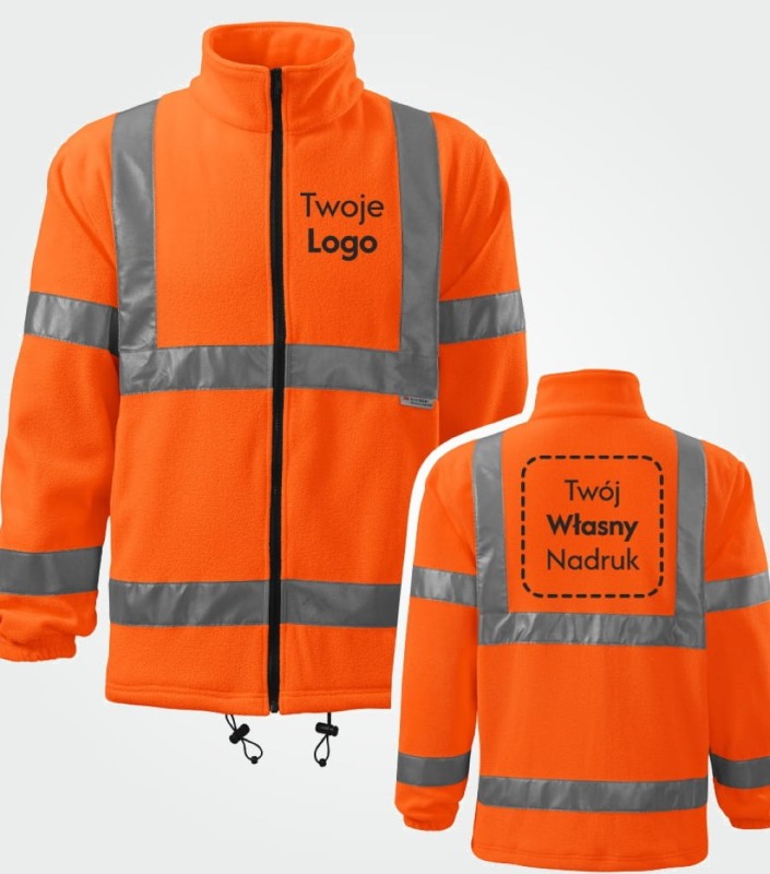 Polar Unisex HV FLEECE JACKET Z Własnym Nadrukiem