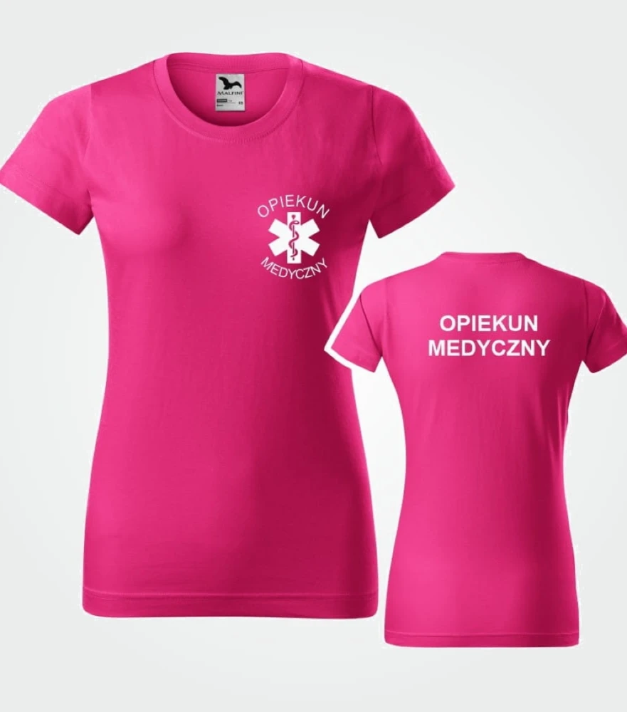Koszulka Damska Opiekun Medyczny 160g - Basic