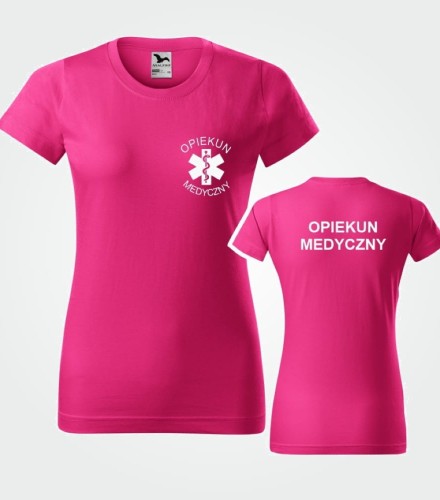 Koszulka Damska Opiekun Medyczny 160g - Basic