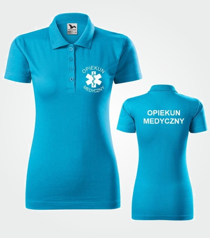 Koszulka Damska Medyczna Polo Opiekun Medyczny