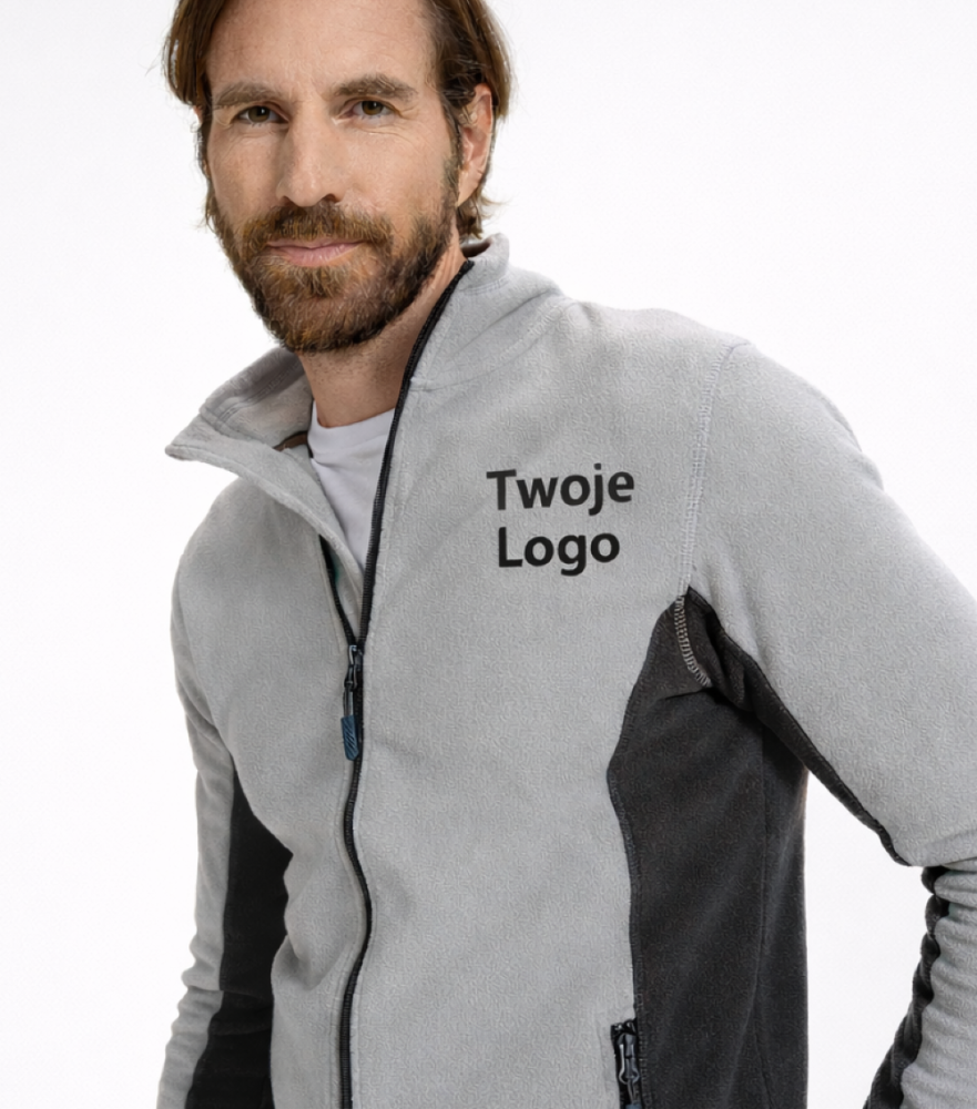 Polar męski z nadrukiem firmowym