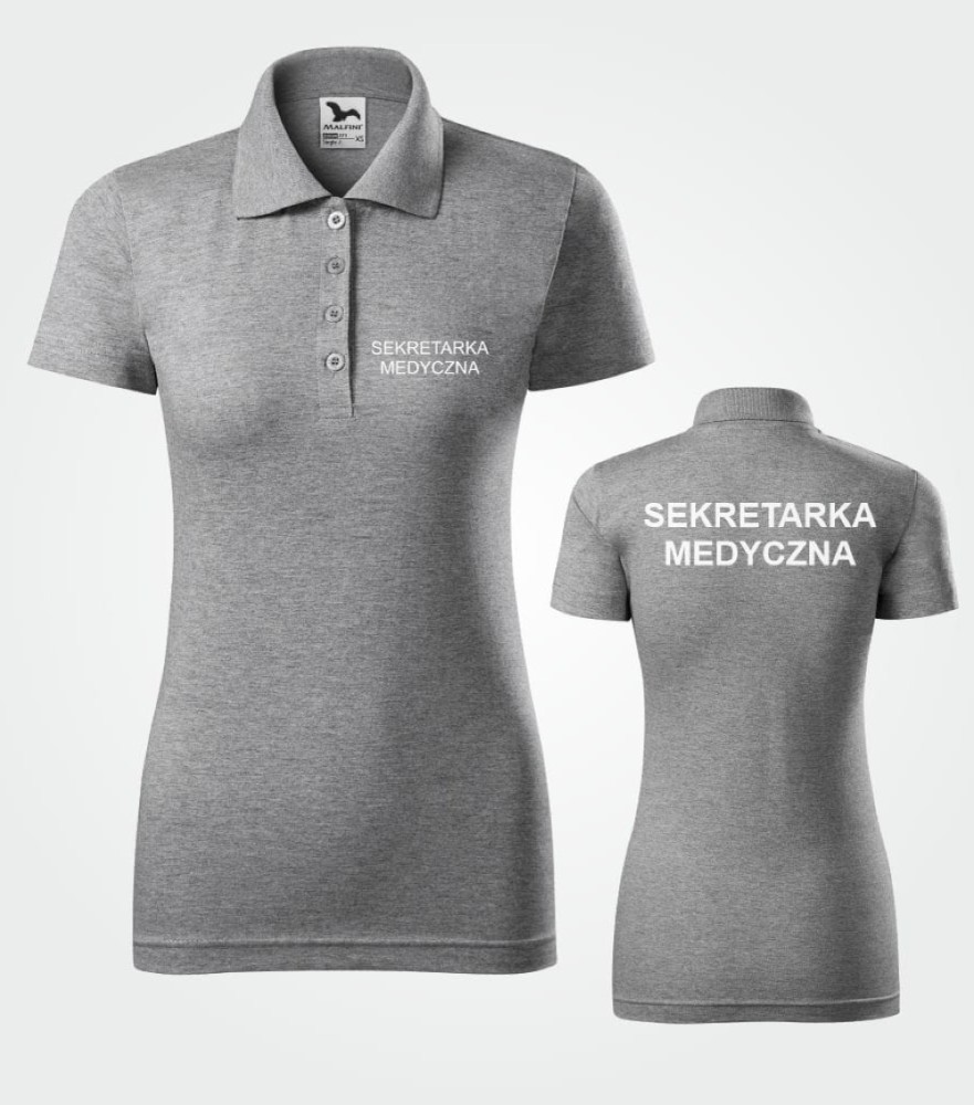 Koszulka Damska Polo Sekretarka Medyczna