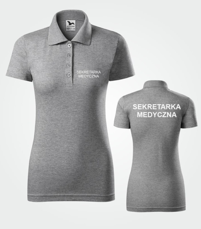 Koszulka Damska Polo Sekretarka Medyczna