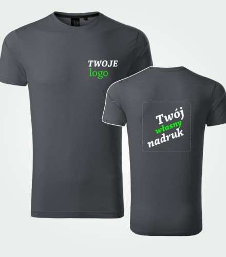 Koszulka Męska T-shirt z Własnym Nadrukiem 160g – Exclusive