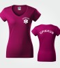 Koszulka V-neck Damska Opiekun 180g - Fit V-neck
