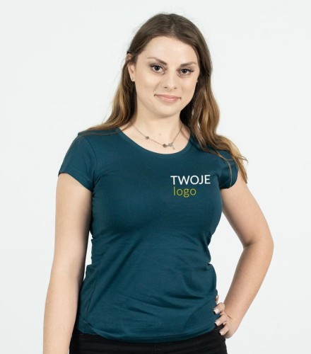 Koszulka Damska T-shirt z Własnym Nadrukiem 160g - Exclusive