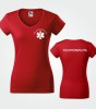 Koszulka V-neck Damska Fizjoterapeuta 180g - Fit V-neck