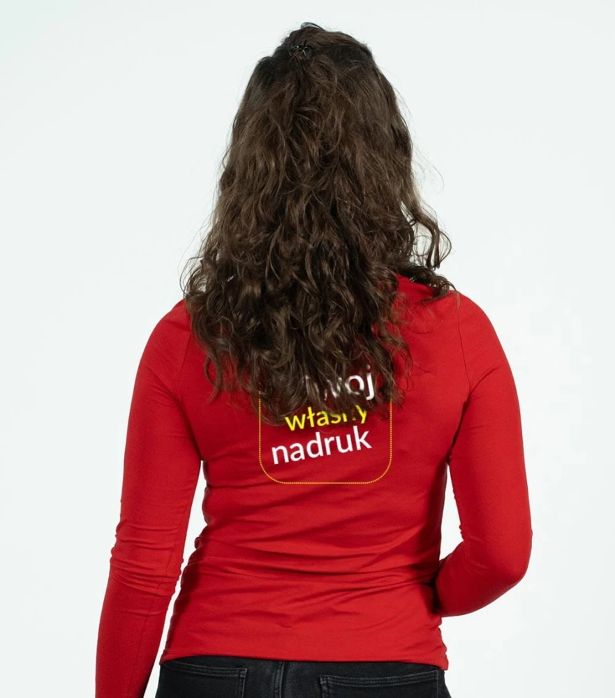 Koszulka Damska Długi Rękaw Brave Z Własnym Nadrukiem