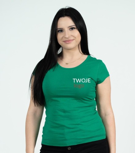 Koszulka Damska T-shirt z Własnym Nadrukiem 150g - Pure